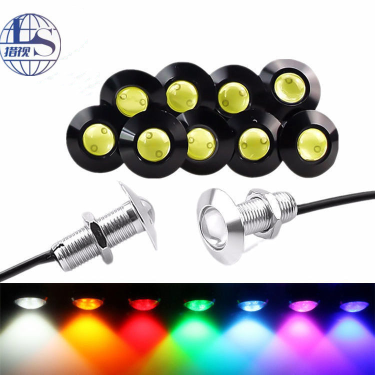 Car LED lights 23mm Eagle Eye lights ultra-thin rogue screws counter reversing lights motorcycle modified day running lights Car LED lights 23mm Eagle Eye lights ultra-thin rogue screws counter reversing lights motorcycle modified day running lights