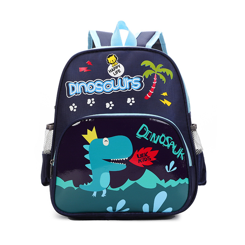 Mochila escolar para niños de dibujos animados Escuela primaria kindergarten bolsa de dinosaurio bolsa de clase grande y pequeña mochila para niños de 1-3-6 años