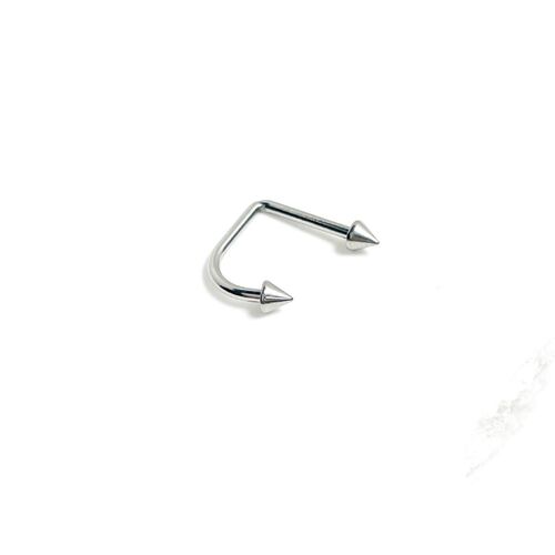 F136 Titanium Alloy D-Shaped Lip Ring Lip Stud U-Shaped Lip Ring G23 Titanium Horse-Shoe Rod Body Piercing Jewelry