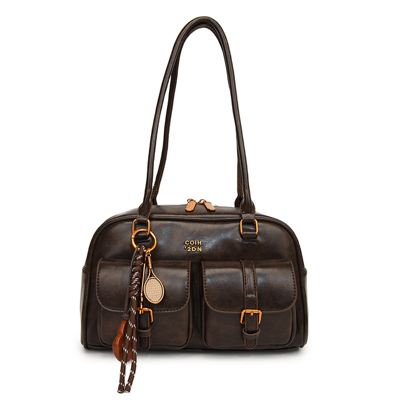 Women's Shoulder Bag High-end Large Capacity Boston Bowling Handbag_voghion.com