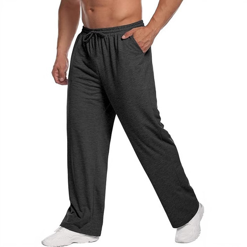 Men's and Women's Lightweight Fleece Running Pants Loose Running Pants Men's Straight Leg Fitness Running Pants Casual Pants with Pockets