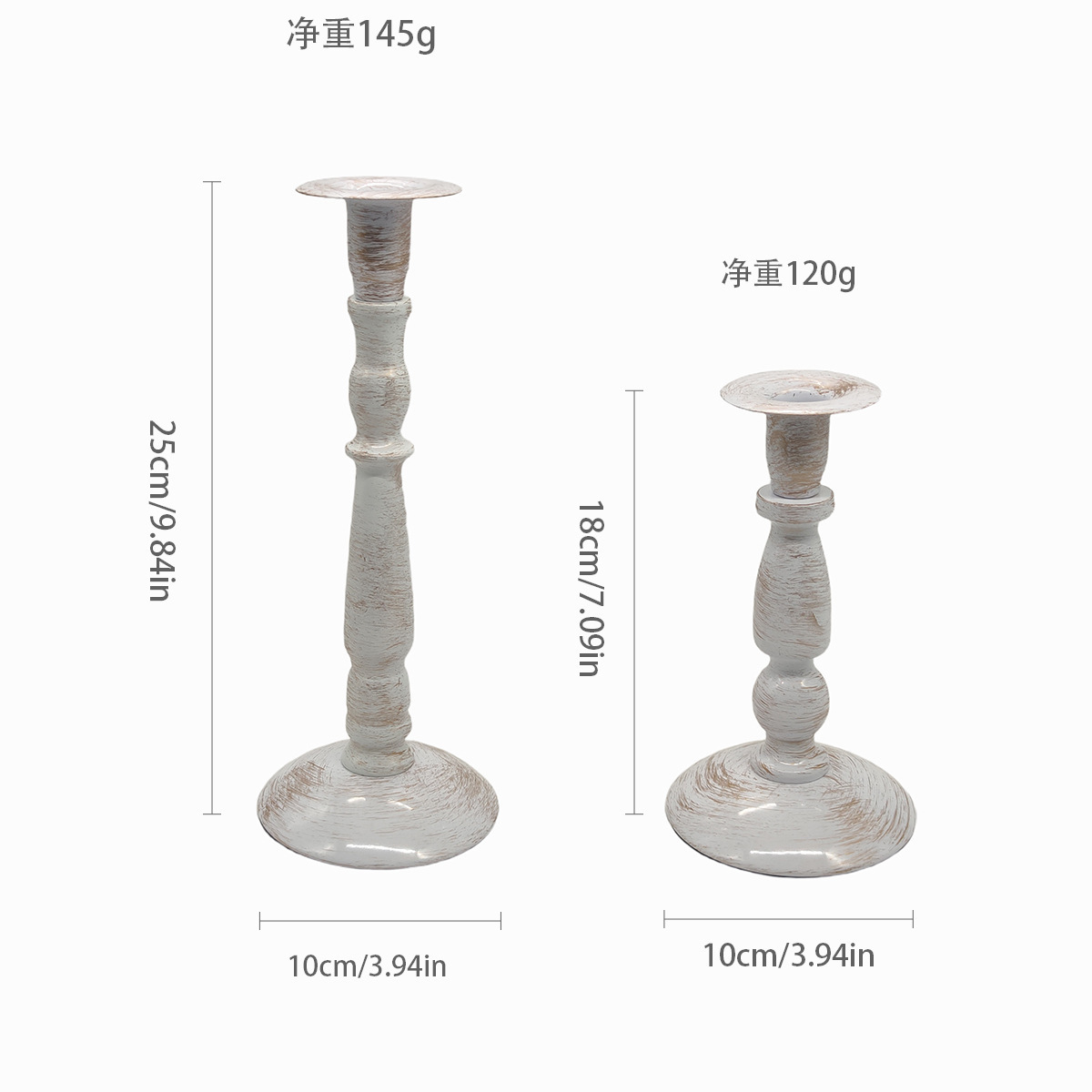 Cross-border ins retro americano candelabro de hierro forjado atmósfera decoración de mesa de comedor columna romana candelabro largo