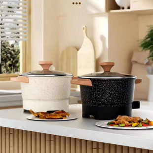 Maifanstone Student Electric Cooker Household Multi-Functional Mini Non-Stick Dormitory Electric Hot Pot Soup Double-Eared Instant Noodle Pot