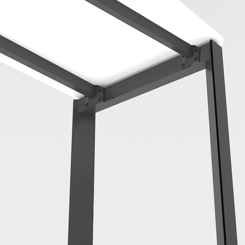 Escritorio de esquina, escritorio de computadora en blanco y negro, escritorio de gerente de moda, escritorio de estudio de dormitorio de alta calidad en forma de L