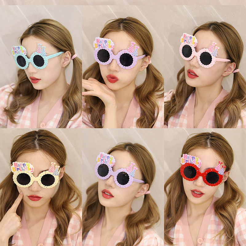 Lentes Novedosas para Fiesta de Cumpleaños ABS Divertidas Decorativo para Fiesta de Cumpleaños