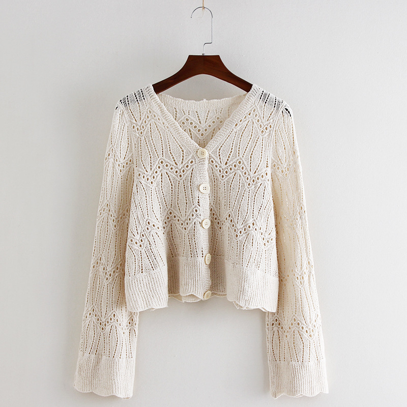 Thin Knit Cardigan for Women, Early Autumn Air Conditioning Shirt, 2025 New Cotton Hollow-Out Shawl, Versatile Top Cardigan Thin Knit Cardigan for Women, Early Autumn Air Conditioning Shirt, 2025 New Cotton Hollow-Out Shawl, Versatile Top Cardigan