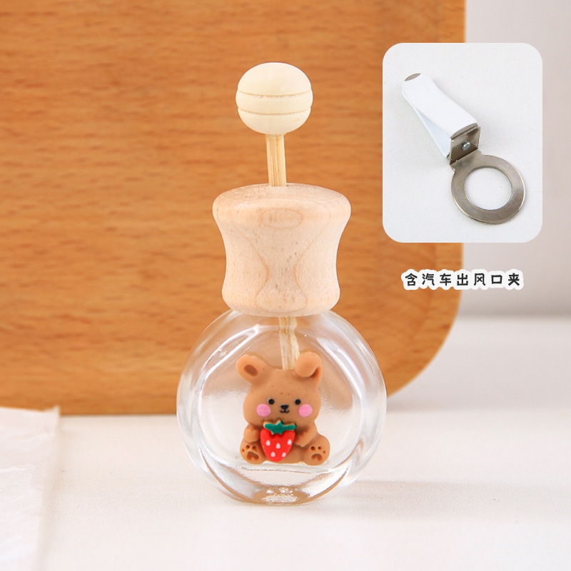 다크 브라운 딸기 토끼