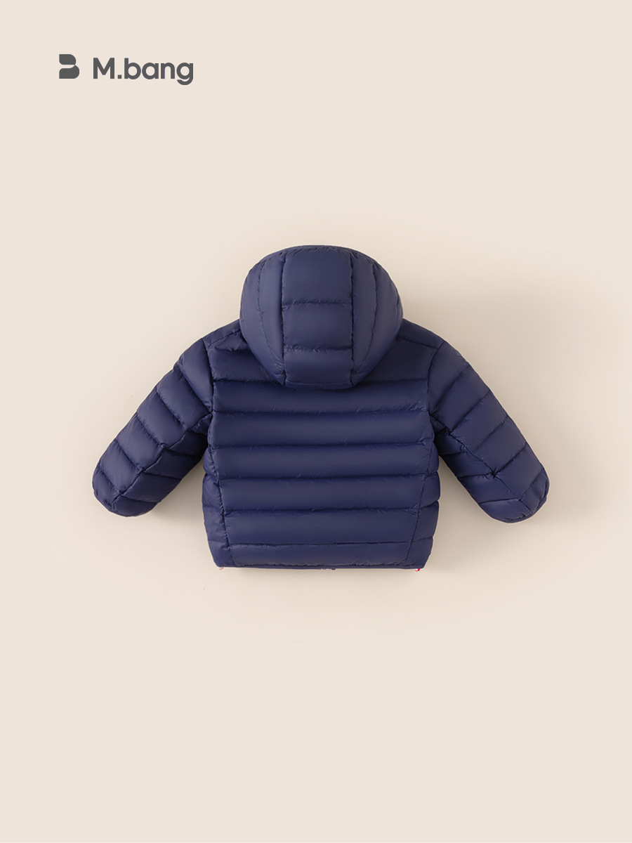 Yubao ropa infantil de invierno niño chaqueta ligera chaqueta corta con sombrero abrigo de invierno blanco ropa de invierno para niños
