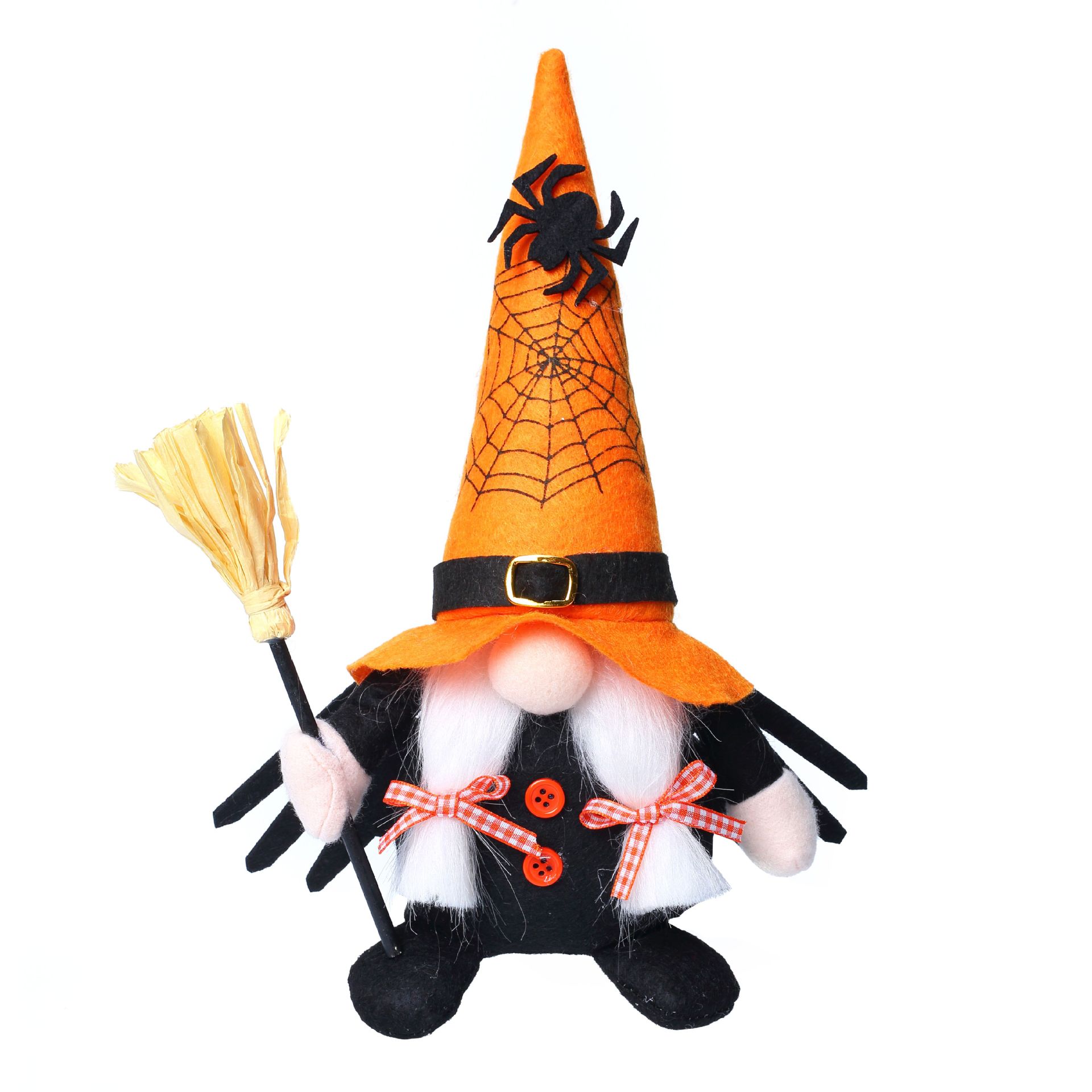 Nuevos productos transfronterizos Halloween Spider Sin Cara Muñeca Gnomo Decoración Adornos Cute Rudolph Goblin Doll al por mayor