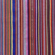 民族风色织布直条纹布料云南土布丽江细条子提花家居布艺服装面料