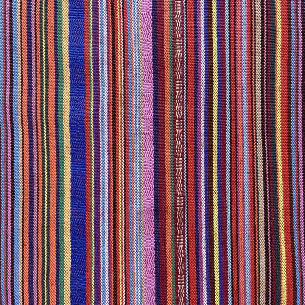 民族风色织布直条纹布料云南土布丽江细条子提花家居布艺服装面料