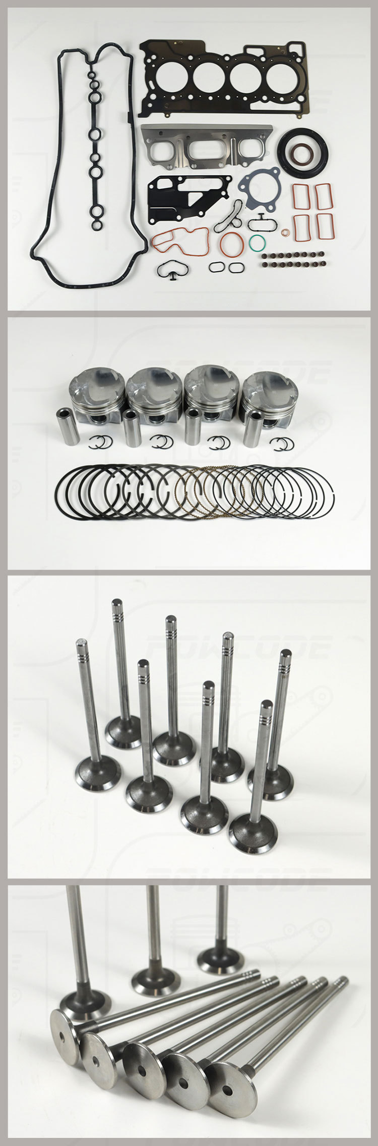 110449745R 120A11396R Is Suitable for Renault Nissan H5F Engine Gasket Piston Valve Kit