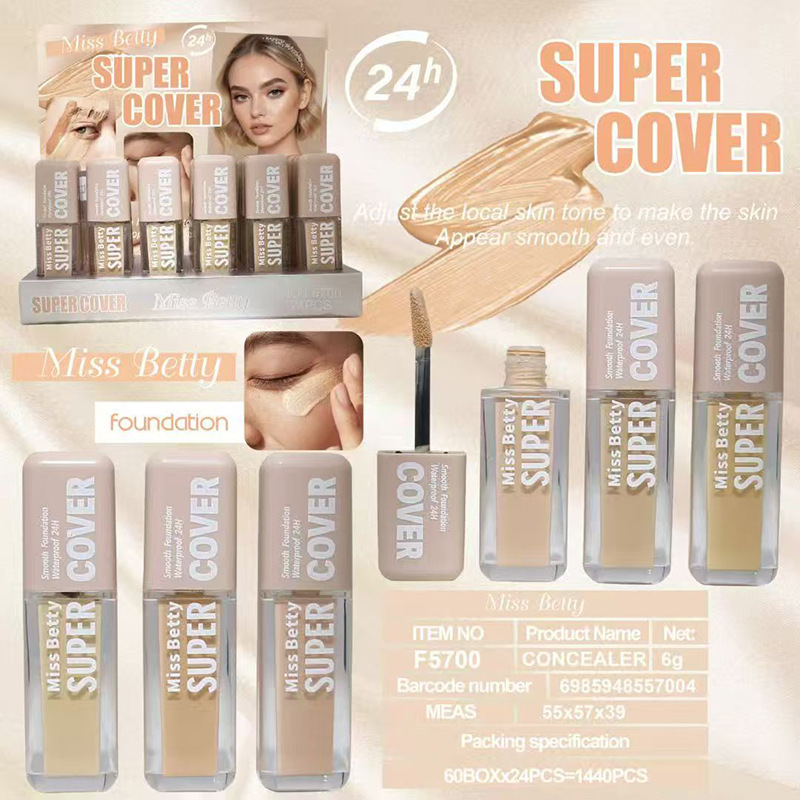Base de Maquillaje Líquida y Crema BB de 6 Colores Impermeable Control de Grasa