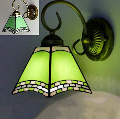 Baohua Tiffany moderno color minimalista lámpara de pared dormitorio lámpara de noche pasillo de estilo europeo salón lámpara de pared de fondo