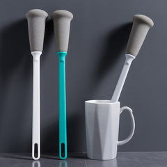 Long-handled sponge cup brush, cup washing brush, water cup cleaning brush, bottle washing brush, no dead ends, tea stain removal household brush