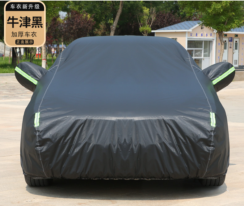 Oxford Car Cover with Fleece Lining, Sunshade, Sun Protection, Cotton-Lined Full Car Cover, Sun and Rain Protection, Full Car Sun Protection and Heat Insulation