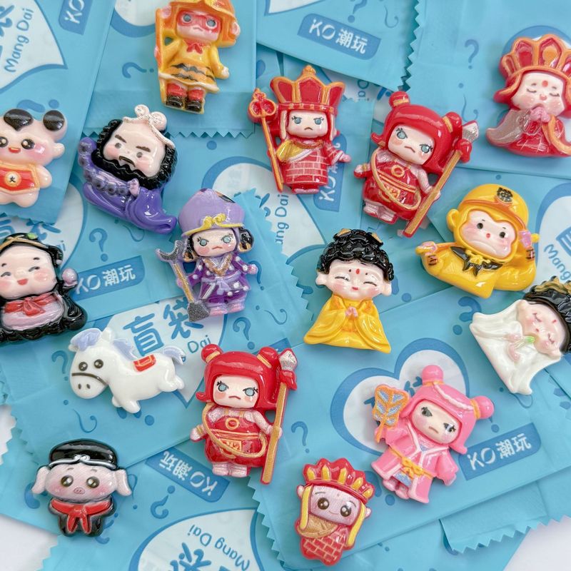 卡通西游记人物惊喜玩具盲袋可爱树脂小配件玩偶桌面摆件礼物奖励|undefined
