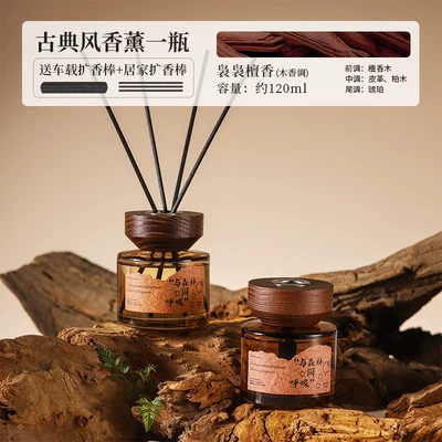 Ornaments Car and Home Dual — Car Perfume Aromatherapy - classical-style-fragrant-sandalwood-dual-purpose-car-and-home-aromatherapy-includes-2-types-of-diffuser-sticks