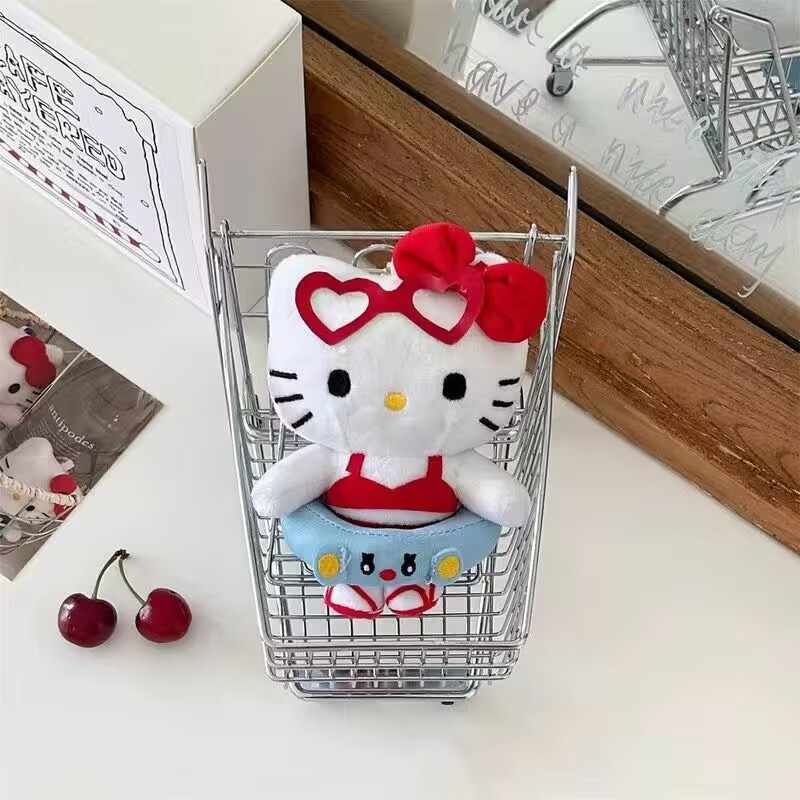 毛绒公仔挂件可爱卡通凯蒂猫钥匙扣高颜值可爱少女心书包挂饰批发|undefined