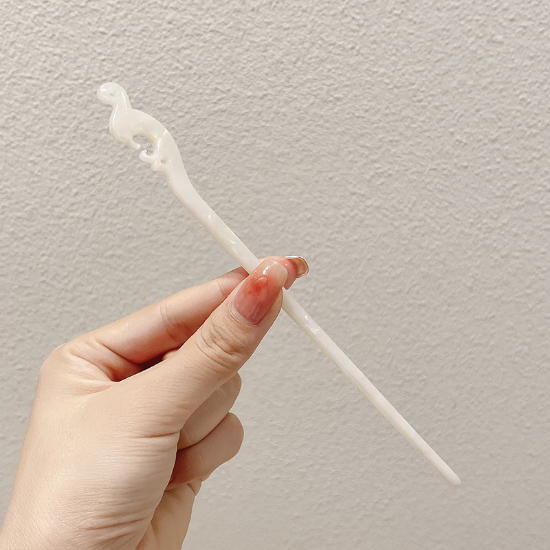 黑檀木新中式发簪女现代简约流苏发钗古风气质高级感盘发头饰|undefined