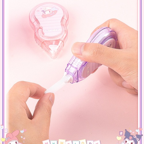 Sanrio 20m correction tape Lolita series Kuromi cute post-it correction tape for girls with good looks