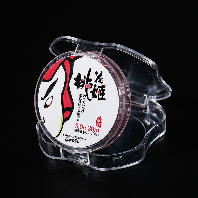 Fiduo equipo de pesca Taohuaji 30 metros línea de pesca principal línea de pesca de seda original línea competitiva de pesca de Taiwán suministros de pesca de nylon