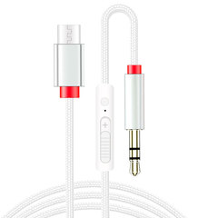 Type-C to 3.5mm microphone-equipped audio cable for Android phone headset microphone AUX connection cable