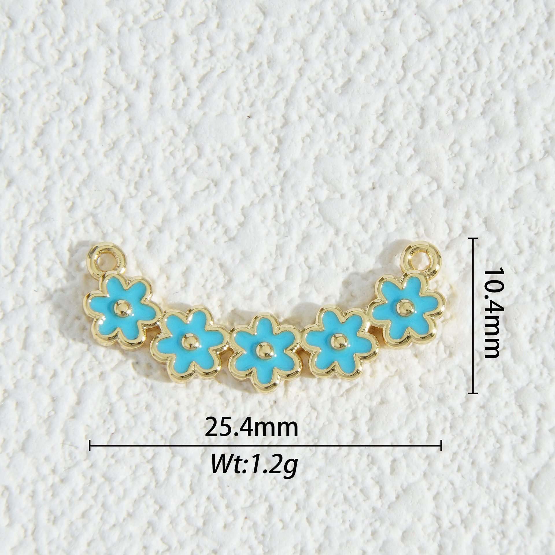 18K oro micro-cristalino accesorios de piedra estrella luna mariposa flores amor colgante DIY collar material pendientes