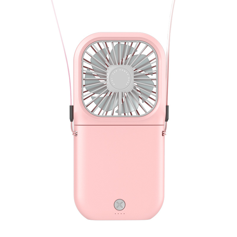 Mini ventilador plegable transfronterizo USB de escritorio silencioso ventilador eléctrico portátil de cuello cargador