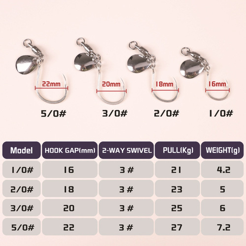 Kate's new fish hook stainless steel bearing swivel sequins sea fishing boat fishing mackerel lure fish hook iron plate wholesale