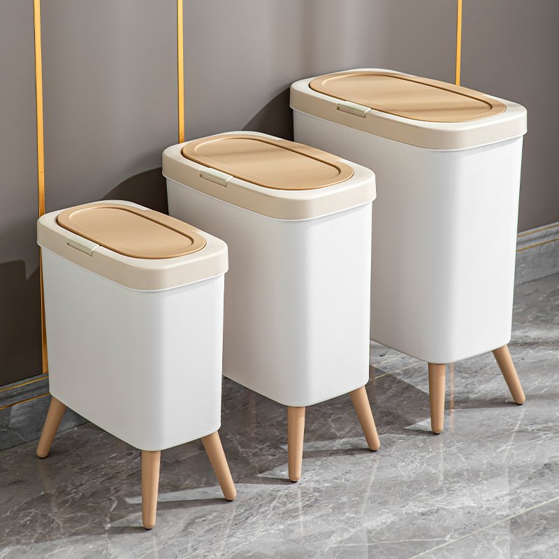 Trash Can for Home Use 2025 New Model, Large Capacity for Living Room, Kitchen, Bathroom, High Aesthetic Bedroom Flip Lid