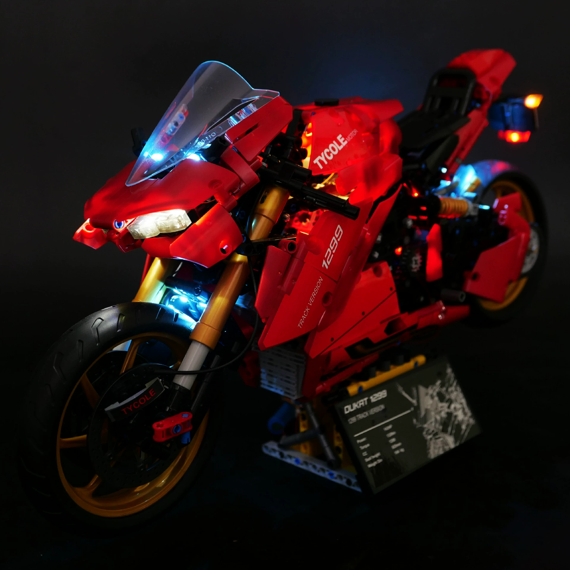DIY-конструктор Lights совместим с Lego Gaogle Ducati Motorcycle 1:5 модель LED пульт дистанционного управления световой набор