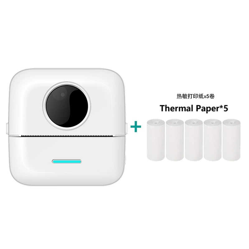 Convenient mini student wrong questions printer pocket Bluetooth thermal text sticky notes material printing wrong questions tool