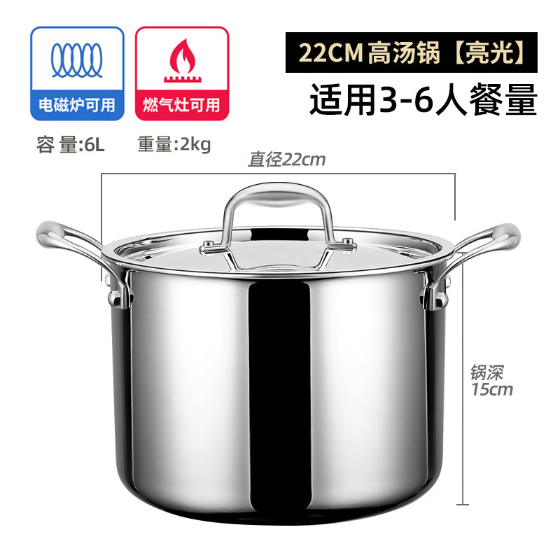 Pot à soupe haute de 22cm [approfondir le pot à soupe très épais 316]