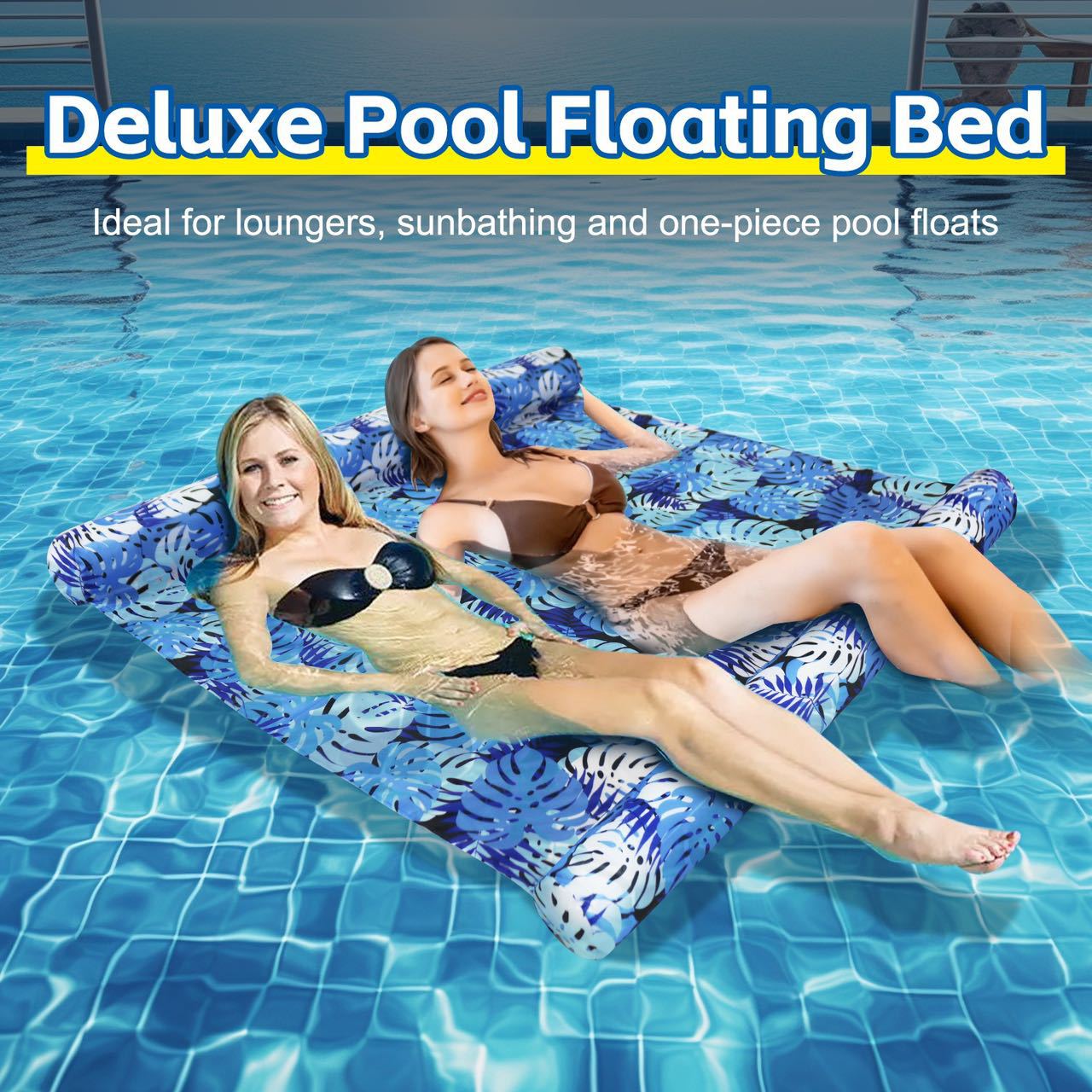 Inflatable big swimming pool for double