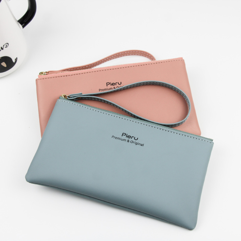 New Korean Style Women's Hand Wallet Long Zipper Hand Hanging Multi-Functional Mobile Phone Bag Solid Color Large Capacity Coin Purse New Korean Style Women's Hand Wallet Long Zipper Hand Hanging Multi-Functional Mobile Phone Bag Solid Color Large Capacity Coin Purse