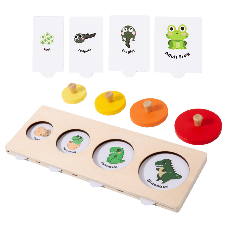 Montessori educación temprana tablero de mano rompecabezas bloques de construcción bebé niños forma coincidente panel 1-2 años bebé juguetes educativos