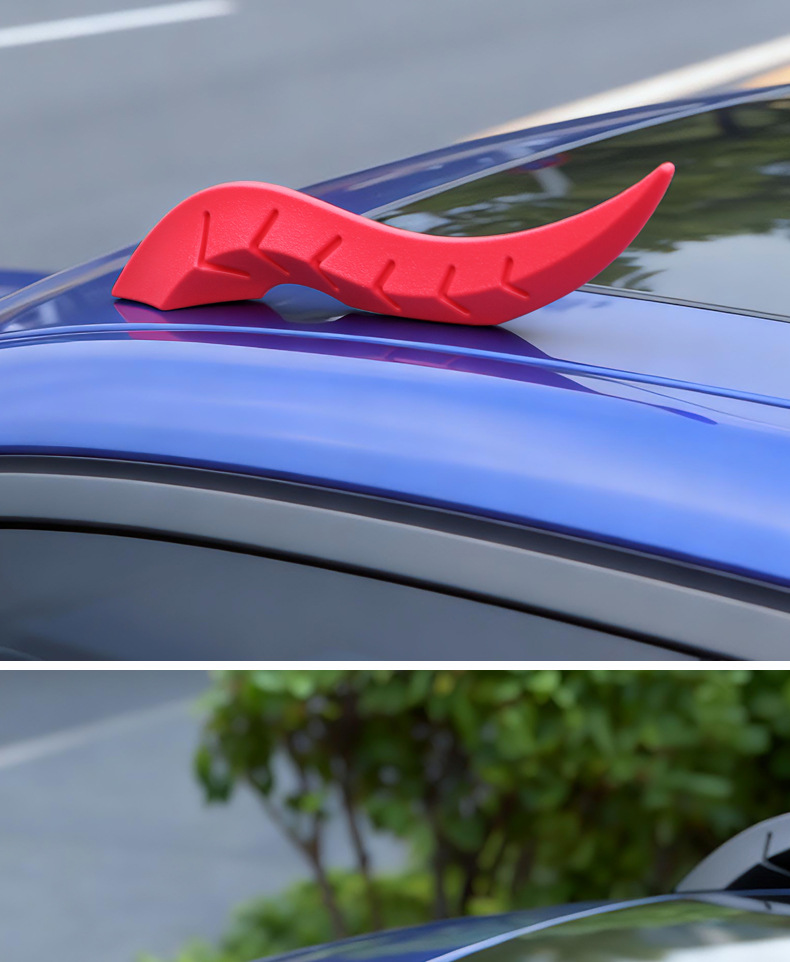 Dragon Horn Roof Ornaments Car Modification Car Upgrade Arc Light Speed Type Vortex Fin Accessories Air Knife Decoration Body