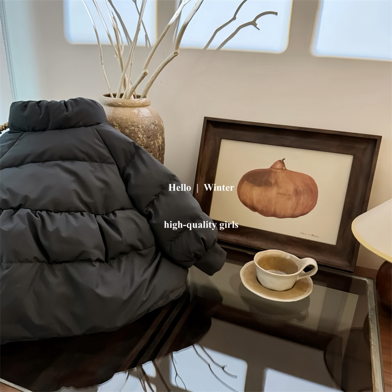 Chica de Qianqiu, ropa de algodón de invierno de nuevo estilo, ropa de algodón de pluma suelta y gruesa para niños
