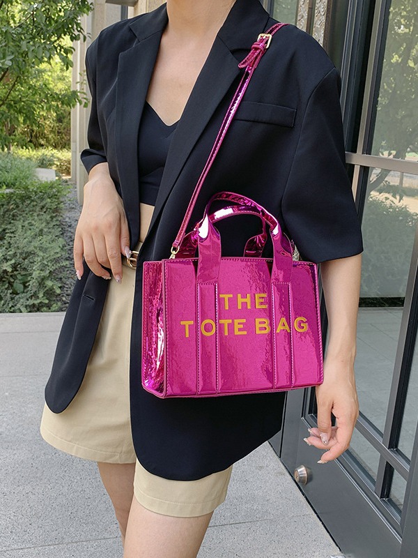 Corea del Sur Dongdaemun brillante bolso de mano para mujeres 2024 nueva moda alta exquisita mochila de hombro