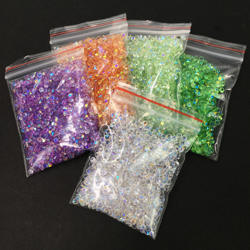 3mm Japanese Style Resin Ab Colorful Pointed Bottom Diamond Flash Diamond Colorful White Crystal Diamond Nail Art Diamond a Pack of 1340 Pieces 3mm Japanese Style Resin Ab Colorful Pointed Bottom Diamond Flash Diamond Colorful White Crystal Diamond Nail Art Diamond a Pack of 1340 Pieces