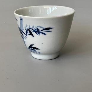Fully Handmade Hand-Painted Jingdezhen Tea Set Tea Cup 567 Factory Goods Clivia Porcelain Blue and White Master Cup Household Single Cup