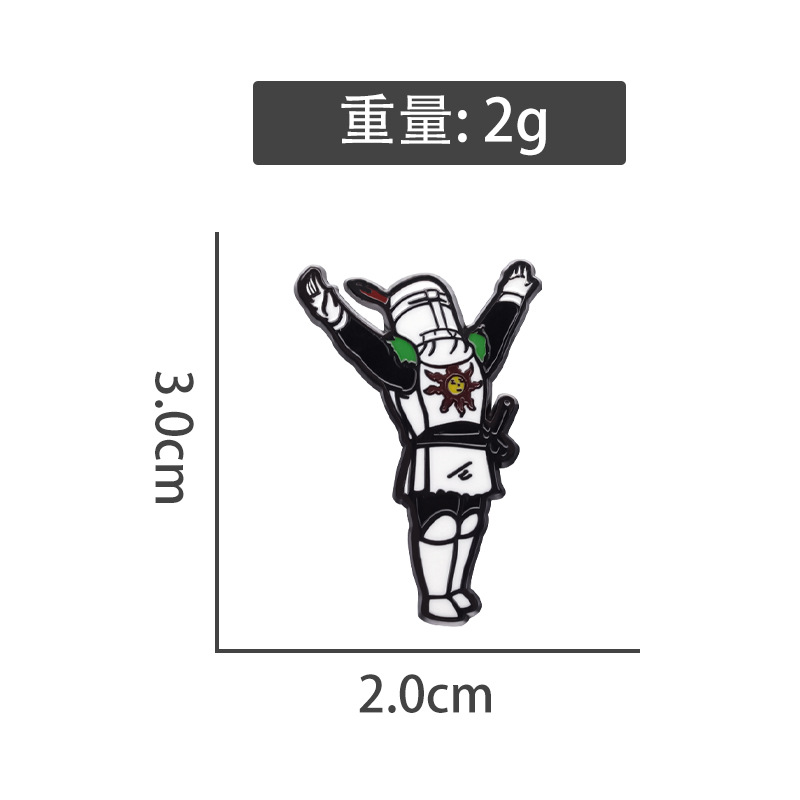 Cartoon creative high-end enamel badge small jewelry personalized exquisite English letters all-match decorative pin small gift
