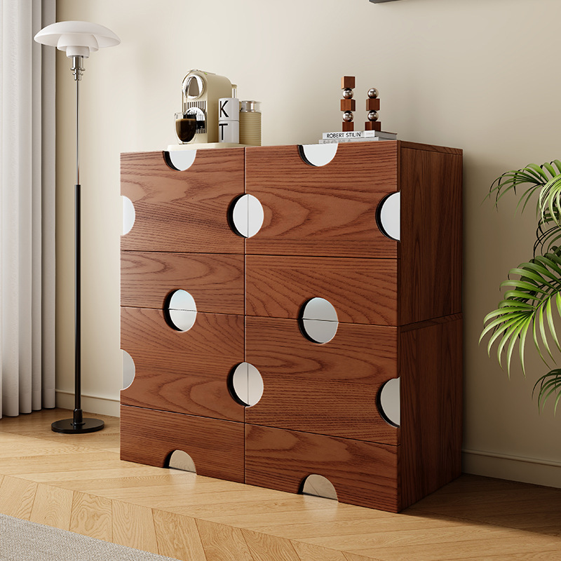 Armario de TV de madera maciza de lujo ligero, apartamento pequeño, armario de almacenamiento minimalista moderno, sala de estar medieval, armario de Carmen, armario combinado, piso