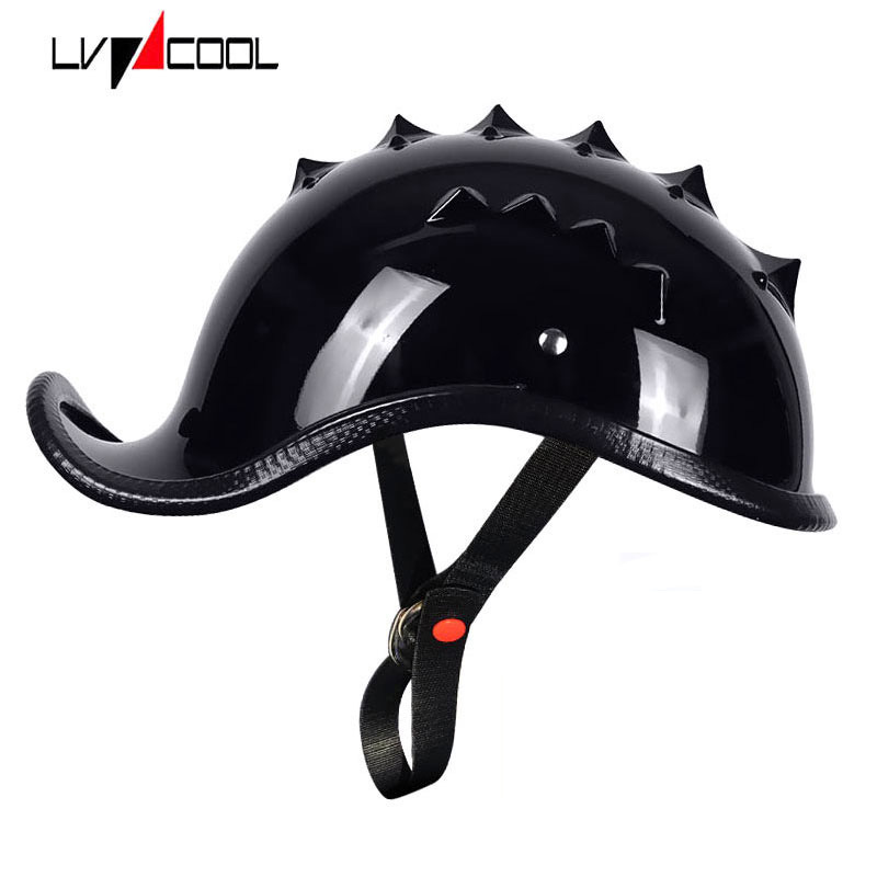 Fábrica de cascos de comercio exterior personalizados OEM Personalización de medio casco retro locomotora casco de pala casco de botella eléctrica