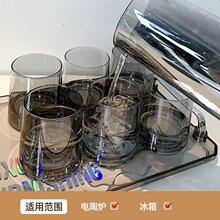 ins玻璃杯家用北欧水杯套装待客喝水茶杯简约杯具客厅冷水壶耐热