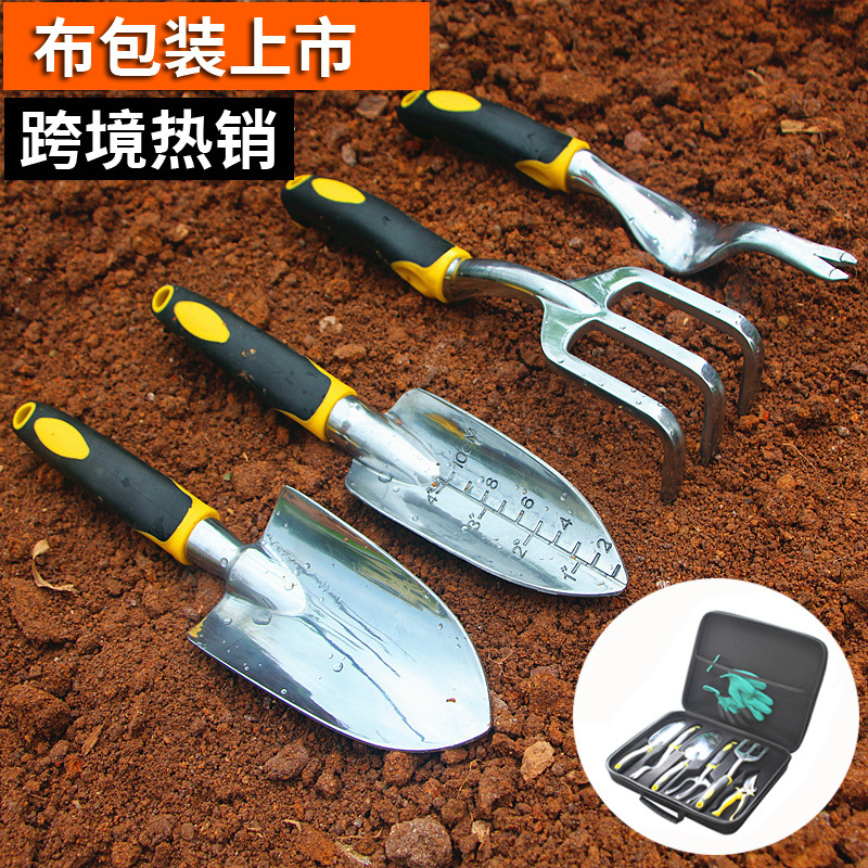 Flower shovel rake small shovel Fork Root picker small shovel gardening tools aluminum magnesium alloy flower tools