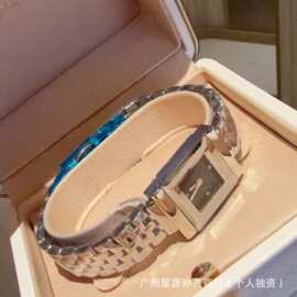 微商爆款古家春季款原单设计方形表盘菱角镜面石英机芯钢带表批发