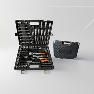 220Pcs 1/4", 3/8" and 1/2" Socket Set