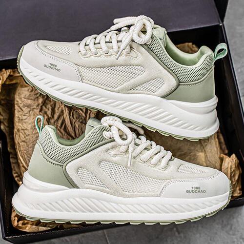 Summer new men's shoes breathable fashionable shoes men's casual mesh sneaker men's students all-match running shoes